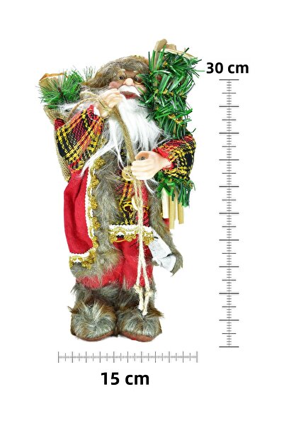 Waldern Προστατευμένο από την αποστολή Προστατευμένο από την αποστολή Premium Luxury Χριστουγεννιάτικο διακοσμητικό στολίδι Άγιος Βασίλης 30 εκ.