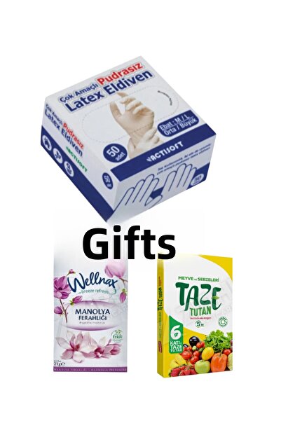 KMS HOME قفازات أكتيسفوت إم-إل اللاتكسية الخالية من البودرة، 50 قطعة