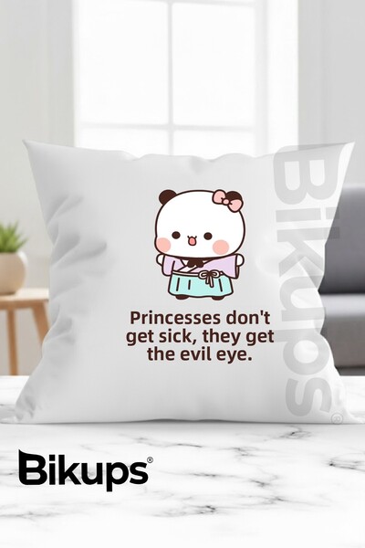 bikups الأميرات لا تمرض، يأتيني العين الشريرة مطبوع وسادة