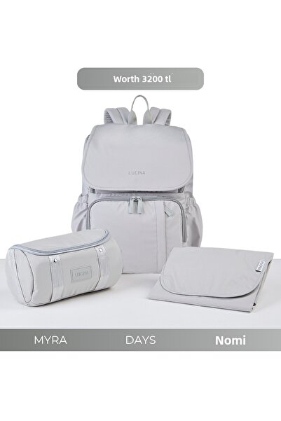 Lucina مجموعة العناية بالطفل من دايز: حقيبة العناية الحرارية للأم والطفل من دايز ومنظمة ميرا وفوط نومي