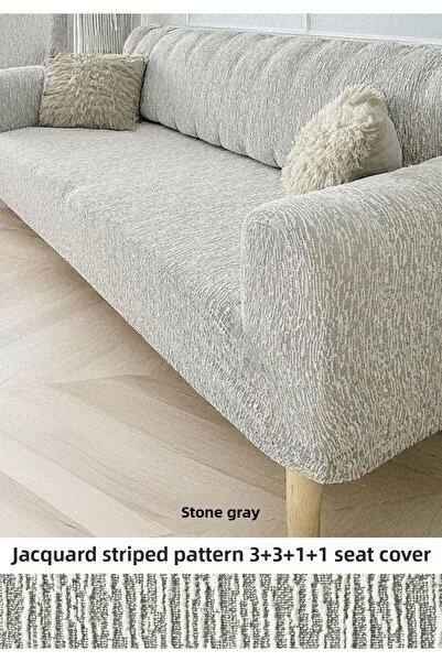 upmall 3 3 1 1 Set jacquard - Husă pentru canapea extensibilă și lavabilă