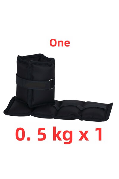 Om وزن 0.5 كجم، قطعة واحدة، أسود، لتمارين اليد والمعصم والقدم، للعلاج الطبيعي وإعادة التأهيل، وزن رملي