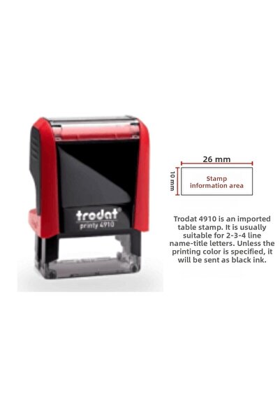 Trodat 4910 - اسم الوظيفة - متضمنة الكتابة