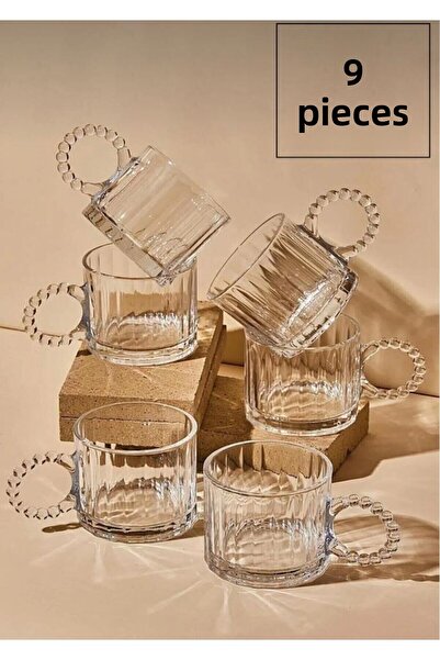 PİNK DESİGN KİTCHEN Lüster 6-Person Coffee Cup Set 100 ml