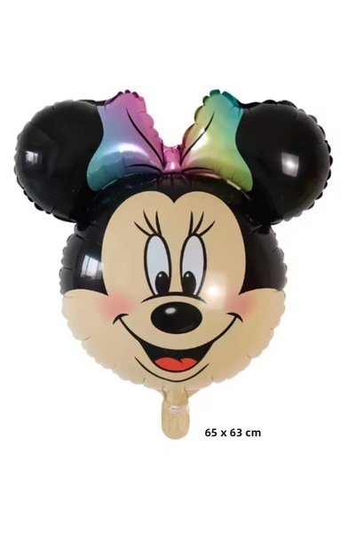 PARTİAVM 4 Year Old Minnie Mouse Pink Number Balloon Happy Birthday Written Banner Mini Mouse Balloon Pink Theme