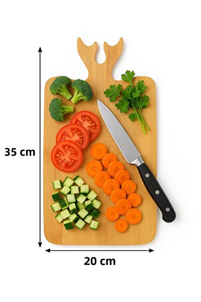 Single Wooden deer model presentation cutting board