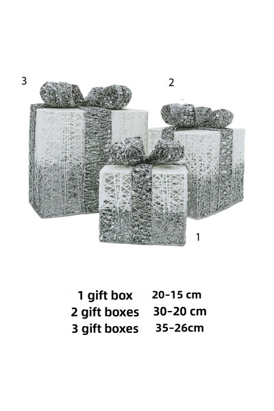 Waldern Πακέτο δώρου Χριστουγεννιάτικου Πεύκου Σετ 3 Μικρών-Μεσαίων-Μεγάλων Διακοσμητικών Στολιδιών