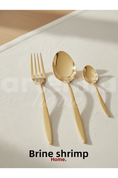DMR LİFE Gold Dine 60 Piece Cutlery Set (Knife Not Included.)