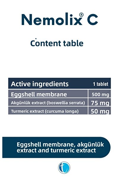 Tab İlaç Nemolix C 30 Tablets X3 Pieces