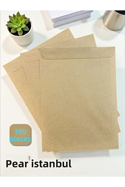 Pera İstanbul 100 bucăți 24x32 cm Invitație Kraft Felicitare de lux Plic pentru sigiliu pentru scrisori Plic pentru geantă de mare capacitate