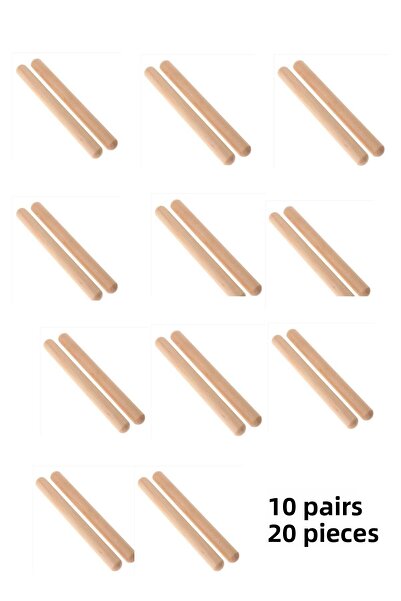 HOBBY HOUSE Rhythm Stick Educational Music Interest Corner 10 Pairs 20 Pieces