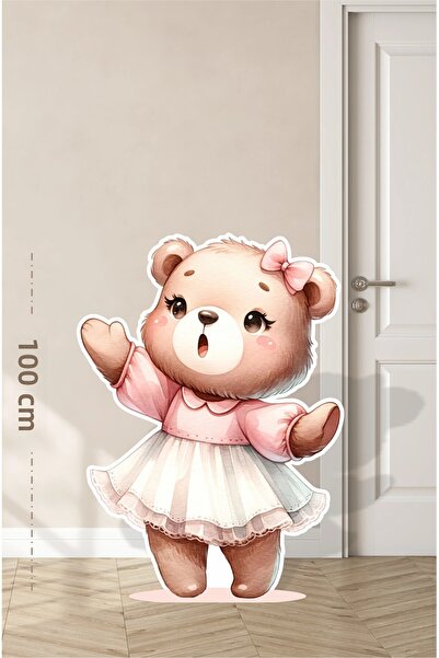 neşeli günlerim Χαριτωμένο αρκουδάκι με θέμα το λευκό τούτου - Πάνελ με πόδια...