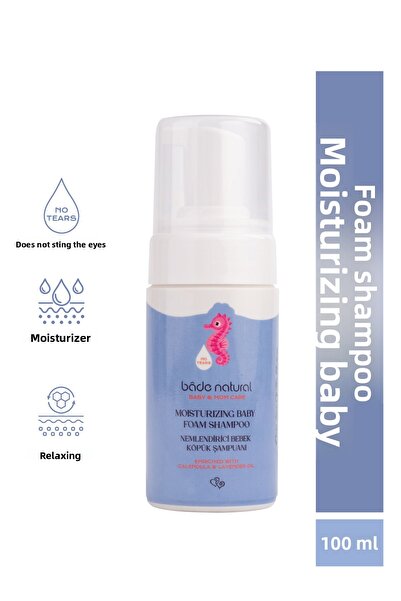 Bade Natural 100% Natural Newborn Baby Shampoo - Moisturizing, 100 ml Hair an...