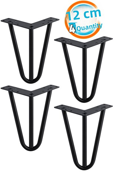 NZB (4 قطع) أرجل أثاث مثلثة بتصميم عصري متوافقة مع الأريكة وطاولة القهوة ووحد...