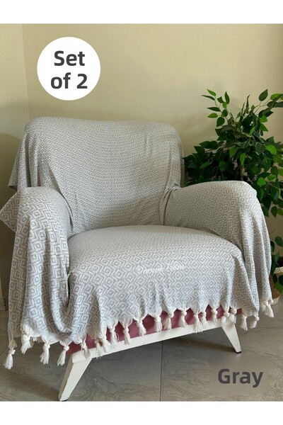 metin tekstil Husă de scaun 2 piese 170x145 compatibilă cu Buldan Berjer