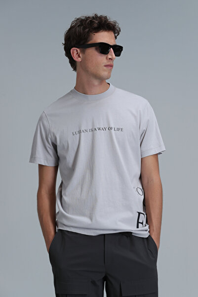 Lufian Μπλουζάκι Potter Modern Graphic Stone Color