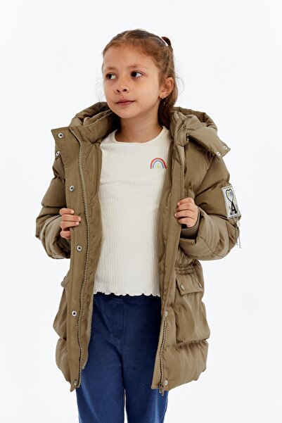 Benittokids Κοριτσίστικο χοντρό χειμωνιάτικο παλτό με κουκούλα 51349