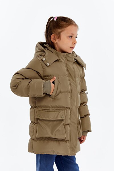 Benittokids Κοριτσίστικο χοντρό χειμωνιάτικο παλτό με κουκούλα 51349