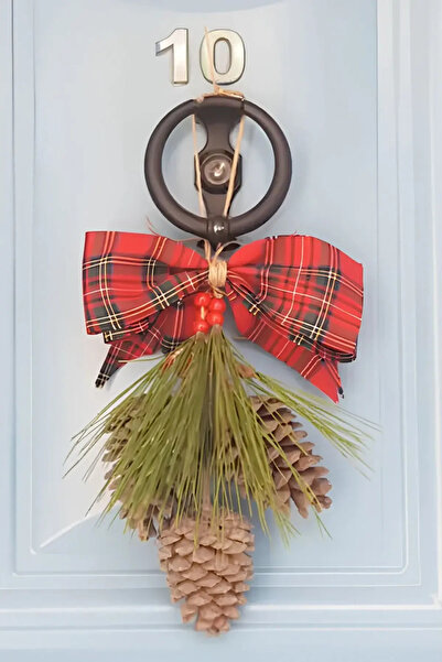 Kuzeylina Στολίδι για την πόρτα σε σχήμα κώνου - Διακόσμηση σπιτιού Χριστουγεννιάτικο στολίδι Δώρο