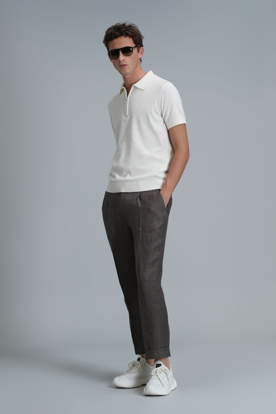 Lufian Men's Sweater Aren Ecru