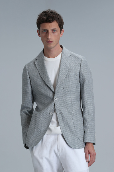 Lufian Class Spor Erkek Blazer Ceket Slim Fit Yeşil
