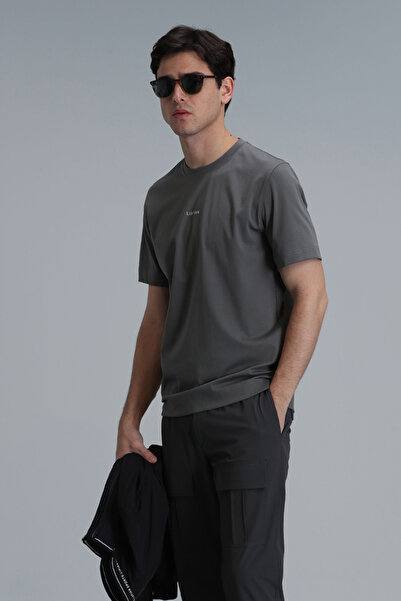 Lufian Antony Modern Grafik T- Shirt Yeşil