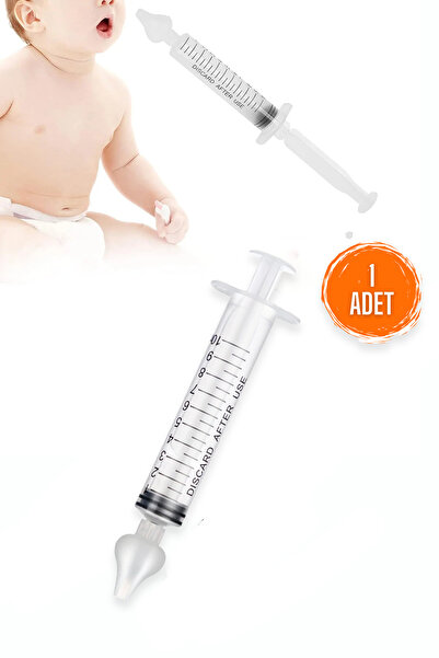 Factorial Bebek Burun Şırıngası 1 Adet Silikon Uç Çocuk Burun Temizleme Apara...