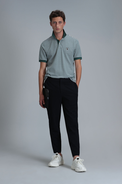 Lufian Dani Smart ανδρικό μπλουζάκι Polo Duck Green