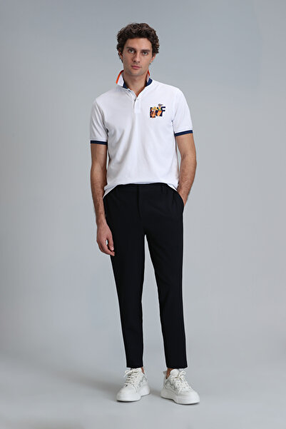 Lufian Ανδρικό μπλουζάκι Polo - Ruby Smart White