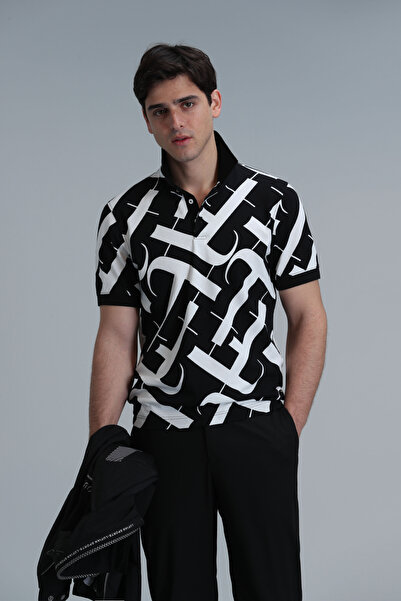 Lufian Cara Smart Men's Polo T-shirt Black