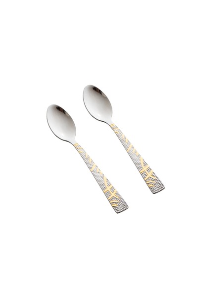 HIC 12-Piece Stainless Steel Teaspoon Set