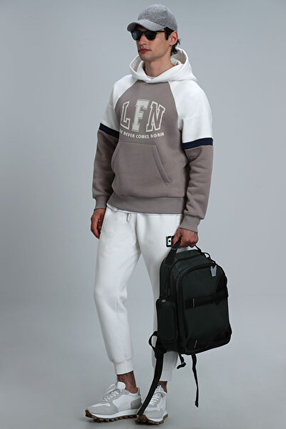 Lufian Never Erkek Sweatshirt Bej