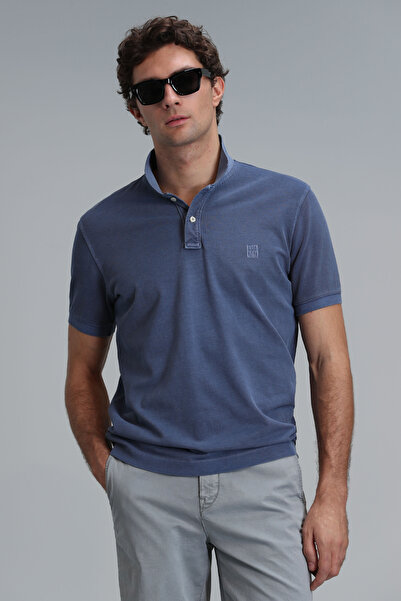 Lufian Чоловіче поло Tisort Vernon Smart Light Navy Blue