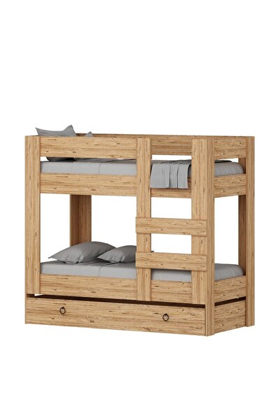 Ninnimo Genç Ranza 90x190 Yatak Uyumlu Yavrulu Antik Çam Ranza