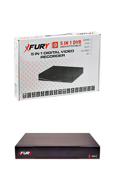 FURY 4 Lü Sesli Güvenlik Kamerası 5590S 5 Mp Lens Gece Renkli Full Hd Kamera Sistemi 320GB