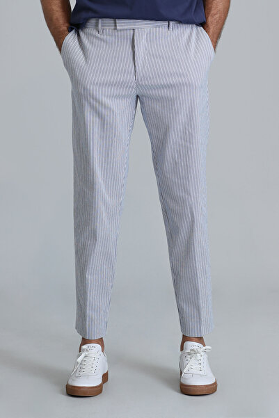 Lufian Frank Smart Erkek Chino Pantolon Slim Fit Saks