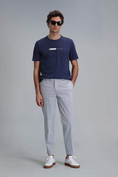 Lufian Frank Smart Erkek Chino Pantolon Slim Fit Saks
