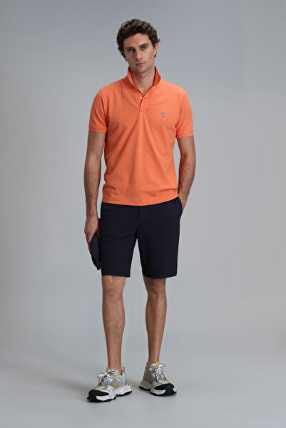 Lufian Laon Smart Erkek Polo Tişört Slim Fit Koyu Turuncu
