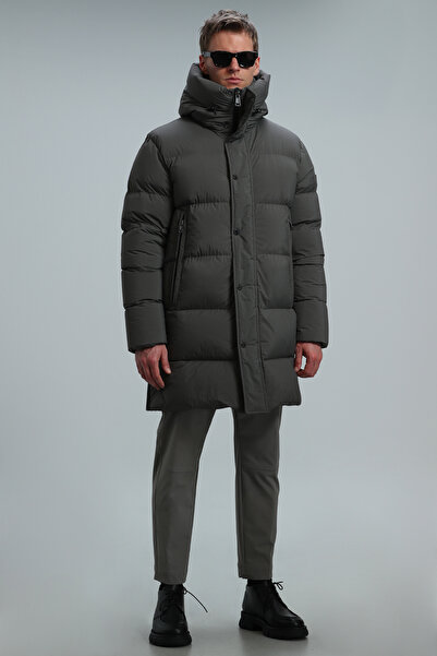 Lufian Vıctor Kaz Tüyü Erkek Mont Haki