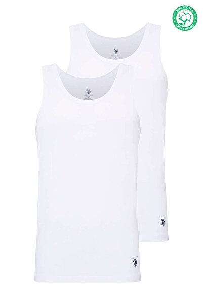 U.S. Polo Assn. 80188 Erkek 2 Li Atlet-Beyaz