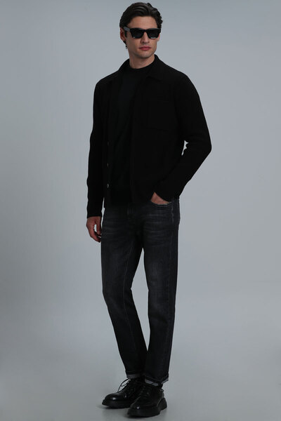 Lufian Darcy Smart Jean Erkek Pantolon Slim Fit Koyu Gri