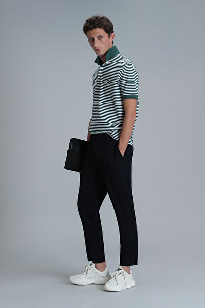 Lufian Dani Smart ανδρικό μπλουζάκι Polo Duck Green