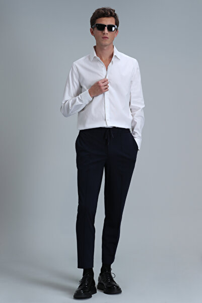Lufian Lumer Spor Erkek Chino Pantolon Slim Fit Lacivert