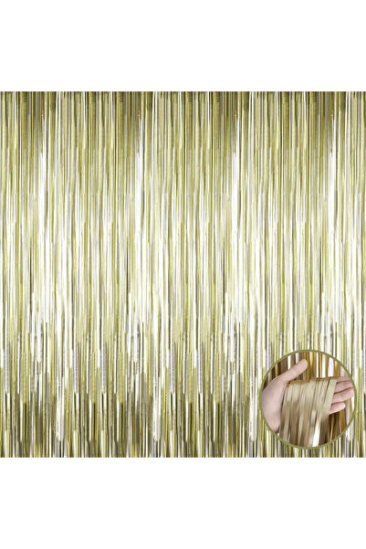 ZERO LAND Mtxdpn Matte Gold Tassel Door Curtain - Party, Bachelorette, Birthday (141634) 1X2 m