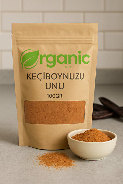 Organic Kiler Keçiboynuzu Unu 100gr. Glutensiz Şeker Ilavesiz & Ince Öğütülmüş