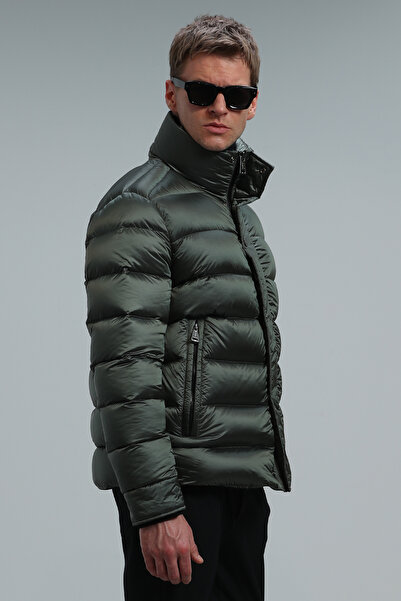 Lufian Pánský kabát Dante Goose Feather Zelený
