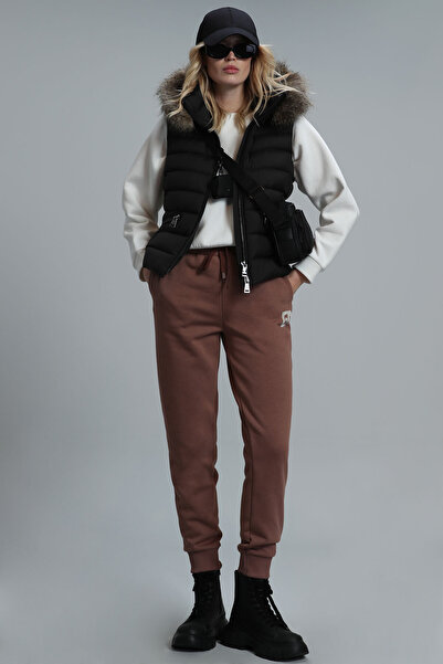 Lufian Lında Kadın Tekno Yelek Siyah