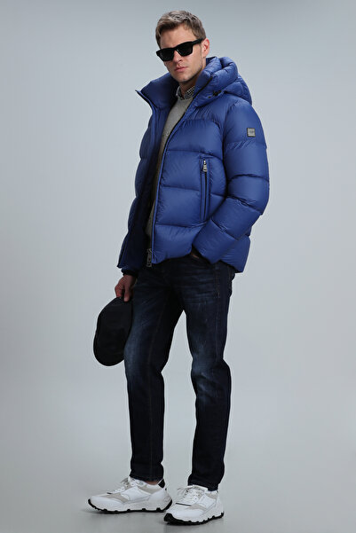 Lufian Tommy Kaz Tüyü Erkek Mont Saks