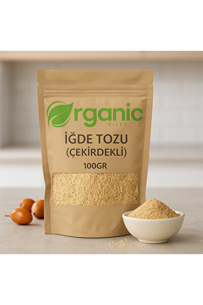 Organic Kiler İğde Tozu 100gr. Çekirdekli İğde Tozu Doğal & Katkısız Taze Mahsül