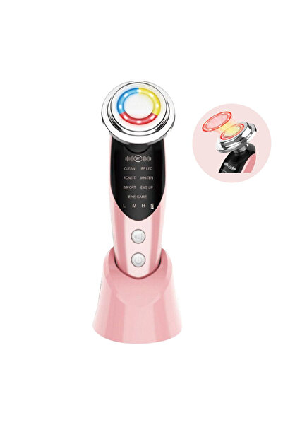 CLAUSTEEL Dispozitiv facial 7 în 1, Lifting, Masaj, EMS, Îngrijire ochi, Acnee, Terapie LED, Antirid